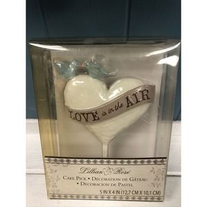 Love is in the Air Wedding Decoration 5” Cake Pick‎ Topper Decor Lillian Rose